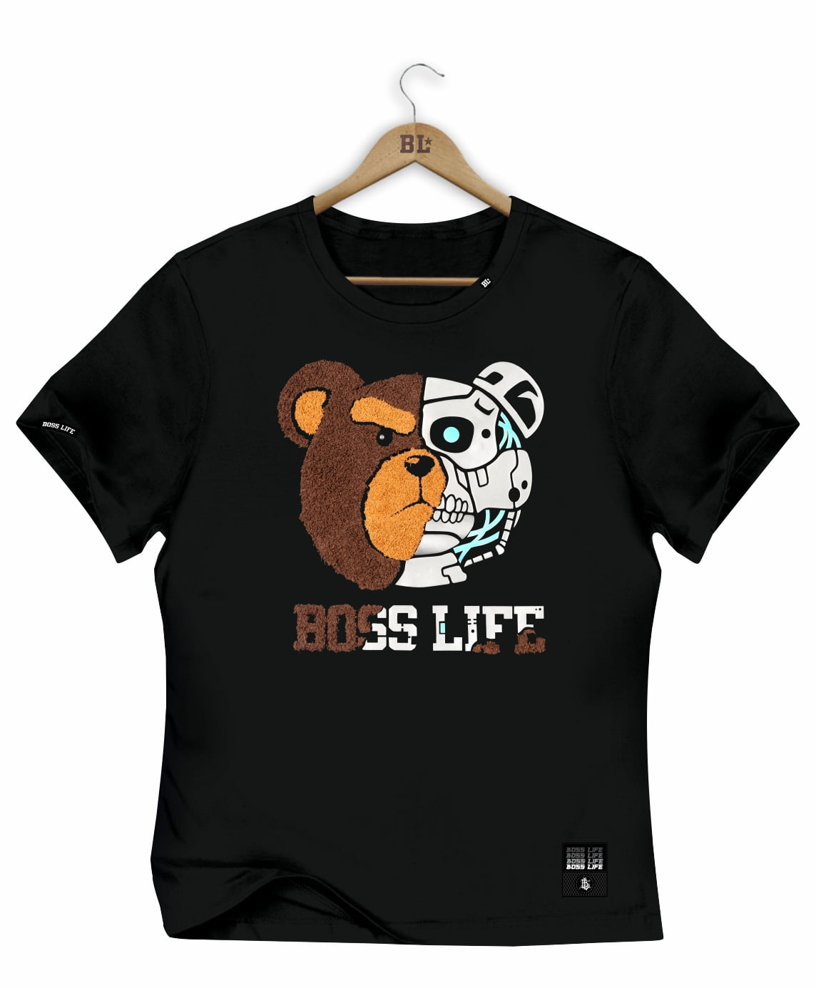 CAMISETA BABY LOOK PRETA BEAR EXTERMINADOR