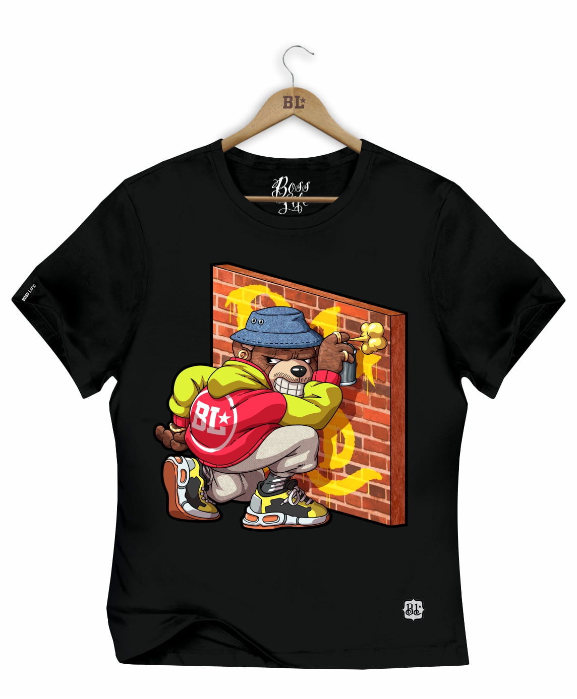 CAMISETA BABY LOOK GRAFFITI BEAR