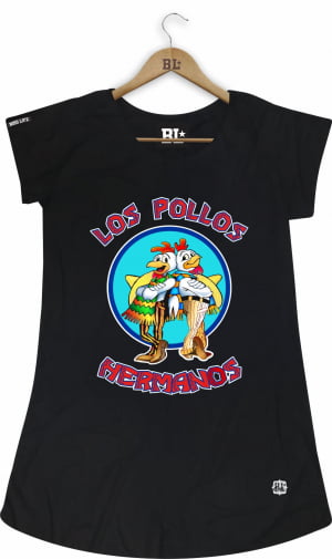 Camiseta Feminina Long Los Pollos
