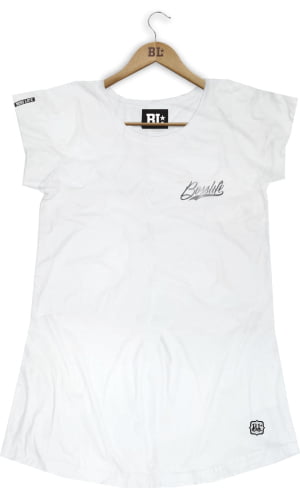 CAMISETA FEMININA LONG NEW BOSS 2 SILVER