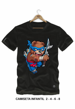 CAMISETA INFANTIL PAI/FILHO BEAR NINJA