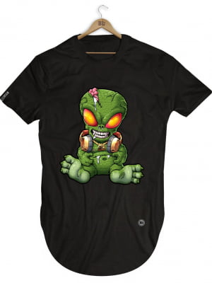 CAMISETA LONGLINE ALIEN